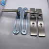 Manija de puerta de baño de baño de acero inoxidable Manija de mando de placa larga de doble cara con mango de puerta de placa larga