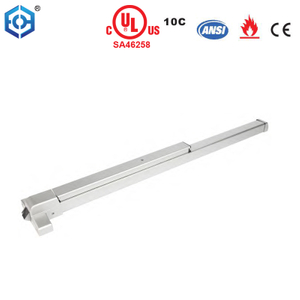 Lock Bar de la puerta de hardware de emergencia de aluminio con listado UL con pestillo de rodillos 