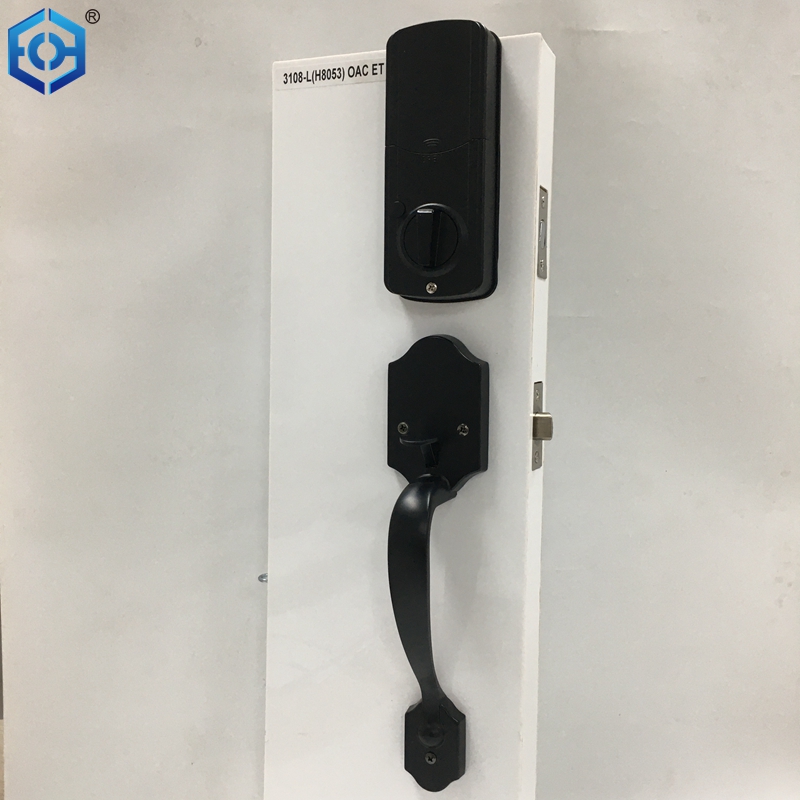 cerradura de puerta biom&eacute;trica con acceso a la tarjeta