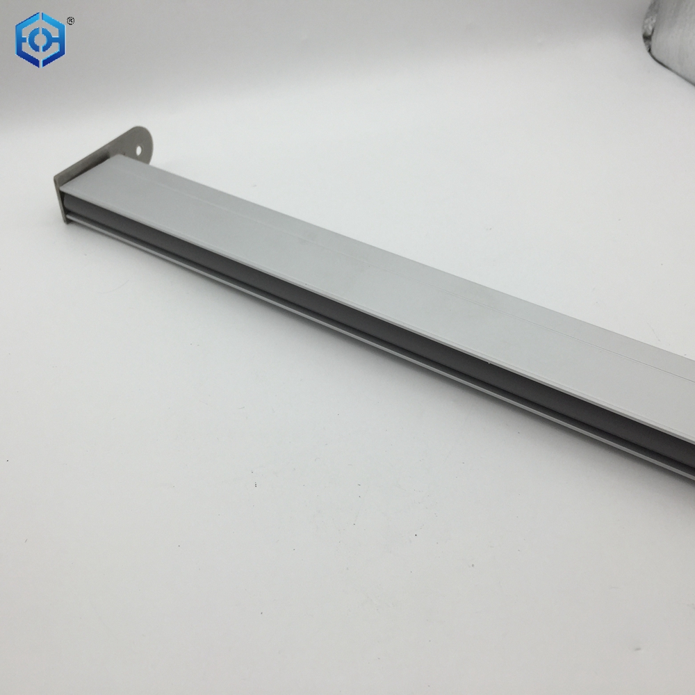Sello inferior de puerta automático de aluminio montado en superficie, 36" de largo, sello debajo de la puerta con doble sello de neopreno 
