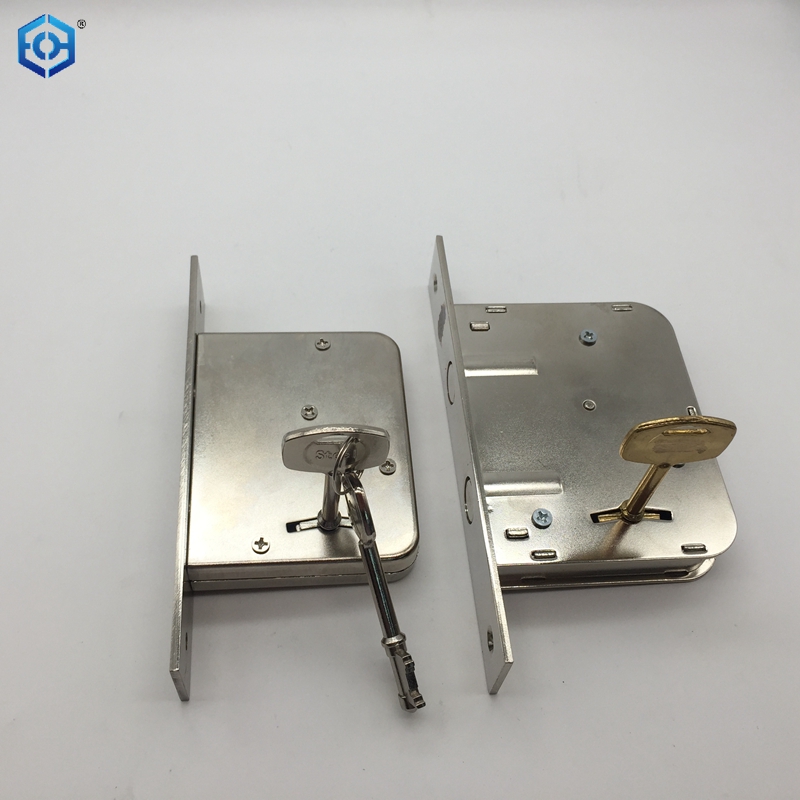 Cerraduras de embutir con manija de zinc, cuerpo de cerradura de puerta de Argentina, acabado en níquel satinado estándar de calidad europea