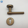 Acabados especiales Juego de cerradura con manija de palanca de puerta interior de acero inoxidable de bronce antiguo moderno