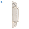 Manija de tracción de la puerta de acero inoxidable 11.8 pulgadas Manija de puerta comercial sin tornillos de borde afilado incluidos