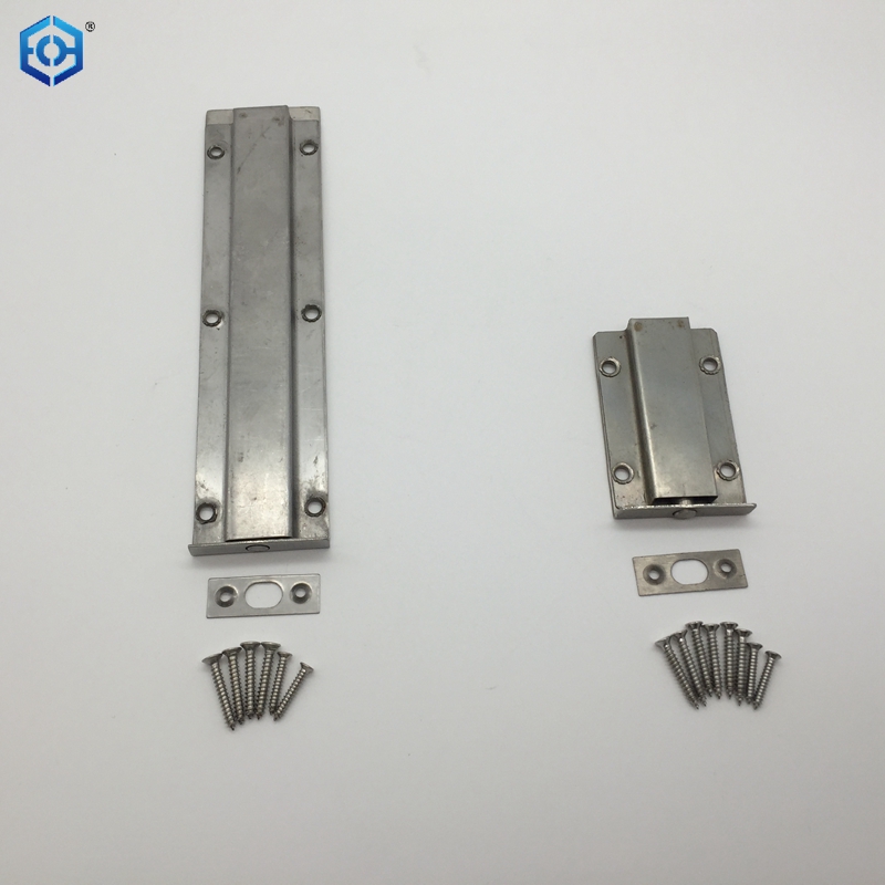 Cerradura de puerta de seguridad de acero inoxidable con perno rasante de puerta doble fácil de instalar cuarto de baño