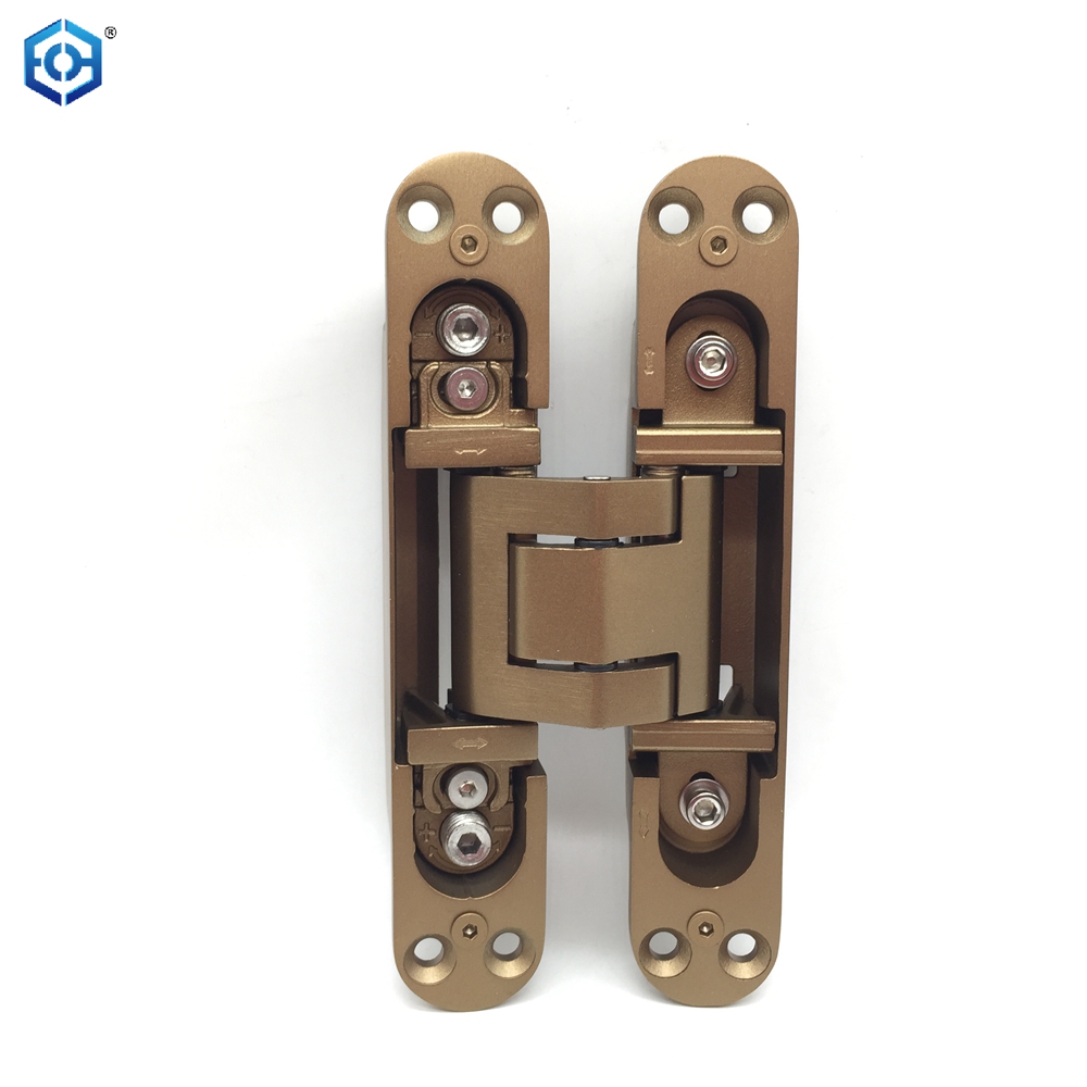 Bisagra de puerta oculta oculta ajustable de acero inoxidable 3D de CA de 120 kg