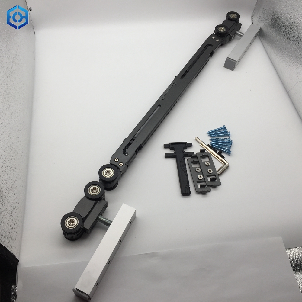 Rodillo de puerta corrediza resistente de cierre suave de metal y plástico para puerta de madera de 60 a 120 kg