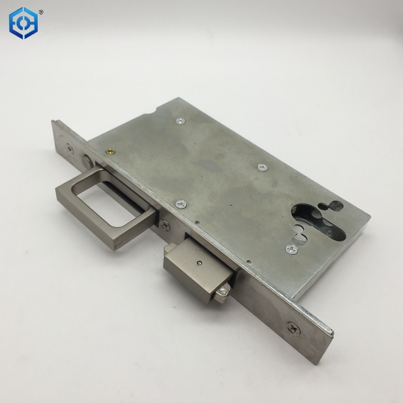 Cerradura de embutir empotrada para puerta corrediza, tirador de borde de puerta empotrada con interruptor de rebote automático