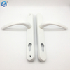 Manija de puerta plana UPVC, manija de puerta Interior negra, blanca y plateada, doble cara, 85/92mm, cerradura de puerta
