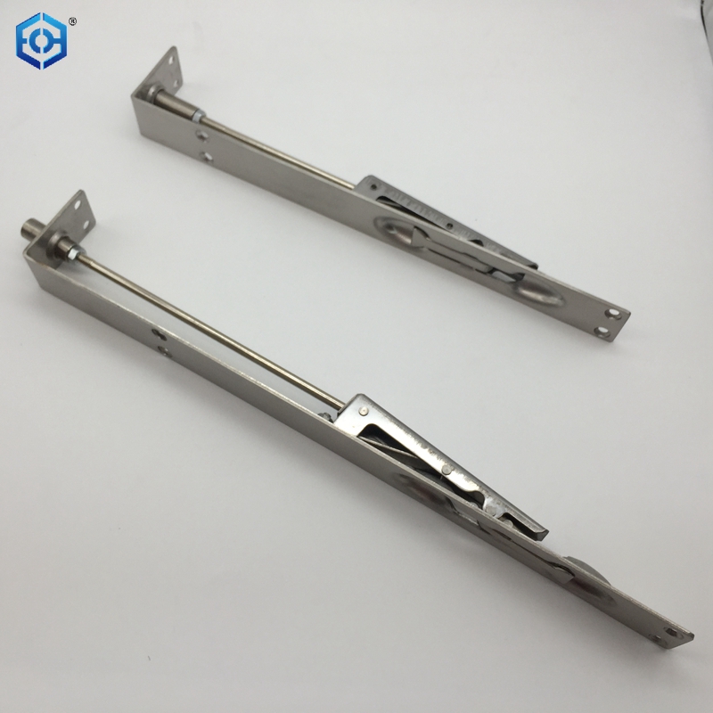 Perno rasante de acción de palanca para puertas francesas de acero inoxidable satinado de 300 x 25 mm