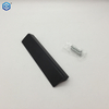 Tiradores de borde de dedo de aluminio negro, manija de perfil de cocina para muebles, cajón, armario, muebles de cocina