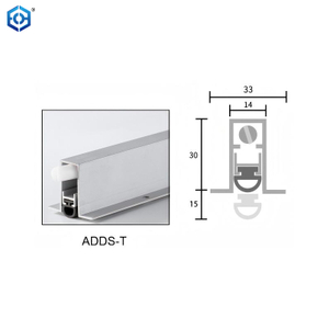 Sello automático inferior de puerta, barrido de puerta de metal resistente con sello de puerta con bombilla de neopreno