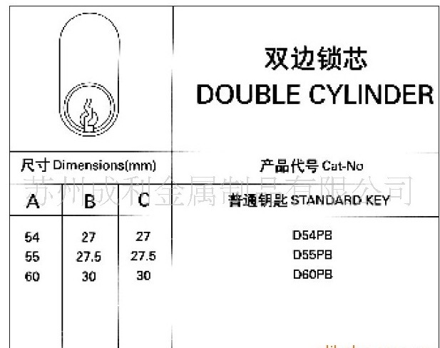 (MLE024) Cilindro de perfil de lat&oacute;n Euro
