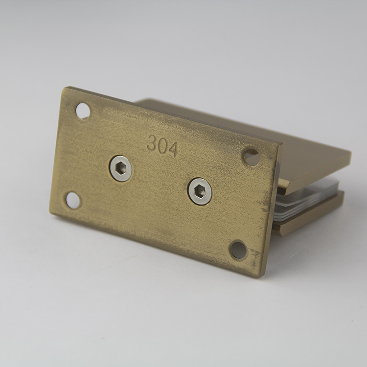 bisagra para puerta de vidrio empotrada