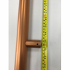 Barra lateral doble de cobre a Barra H Forma Acero inoxidable Puerta Puerta Puerta Ajuste para puerta de vidrio Puerta de madera