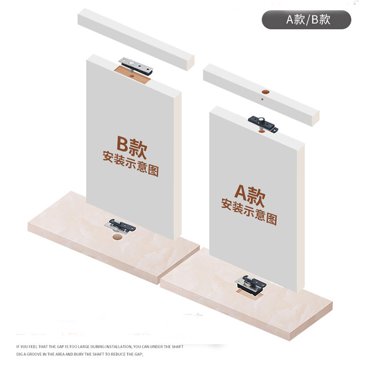 hardware de la puerta de la bisagra del pivote