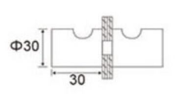 Mango de puerta corredera de vidrio con cerradura