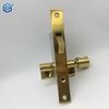 Cerradura de gancho de embutir de acero inoxidable dorado adecuada para uso en puertas correderas