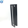 Manijas de la puerta corredera de la puerta de bolsillo de aluminio negro