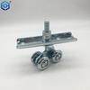 Hardware de rolleros de puerta de servicio pesado de acero inoxidable galvanizado 55 mm de 55 mm