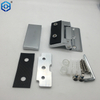 Bisagra de pivote de vidrio de aluminio cromado para vidrio de vidrio interior de vidrio a la pared