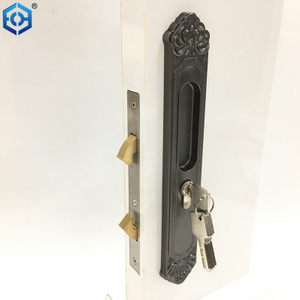 Aleación de zinc plateado cepillado Manija empotrada invisible Policita de bolsillo de bolsillo de la puerta corredera de la puerta corredera