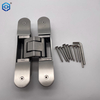 Acero inoxidable 304 3D Ajuste de la bisagra invisible oculta para la puerta de madera