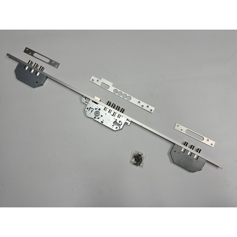 Cerradura de embutir multipunto estilo europeo 3, cuerpo de seguridad de puerta de acero sin llave para puertas de madera, respaldo de 50mm