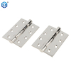 Hardware de puerta oscilante 4 pulgadas Corner de esquina cuadrada Bisagras de puerta cromada