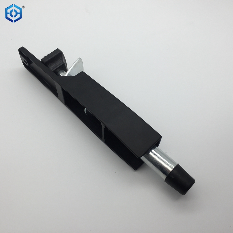 Tope de puerta reductor con resorte resistente plateado y negro