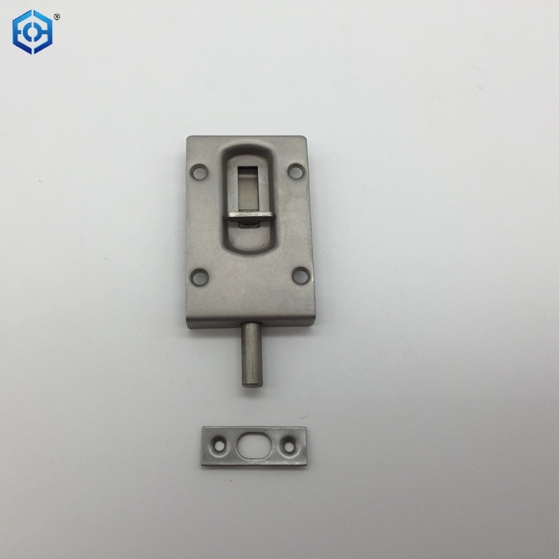 Cerradura de puerta de seguridad de acero inoxidable con perno rasante de puerta doble fácil de instalar cuarto de baño