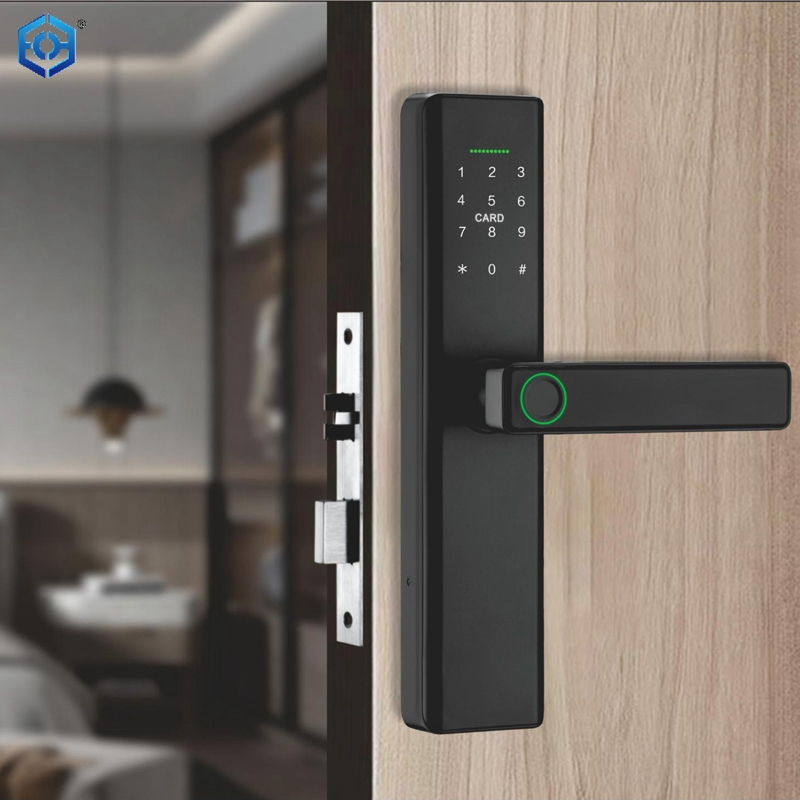 Contraseña electrónica de huella dactilar Tarjeta IC Tarta TT o Tuya Locks de puerta de la aplicación para su hogar