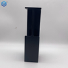 Manija de puerta de bolsillo corredera empotrada de aluminio negro para la puerta del armario