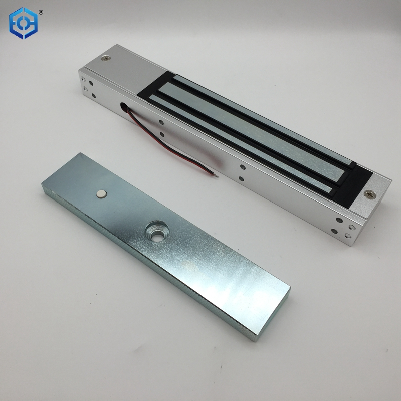 Bloque electromagnético comercial 280 kg 600 lbs Fuerza de retención magnética Indicador LED LED Durable No/NC Opciones cerradas Lock Mag Lock