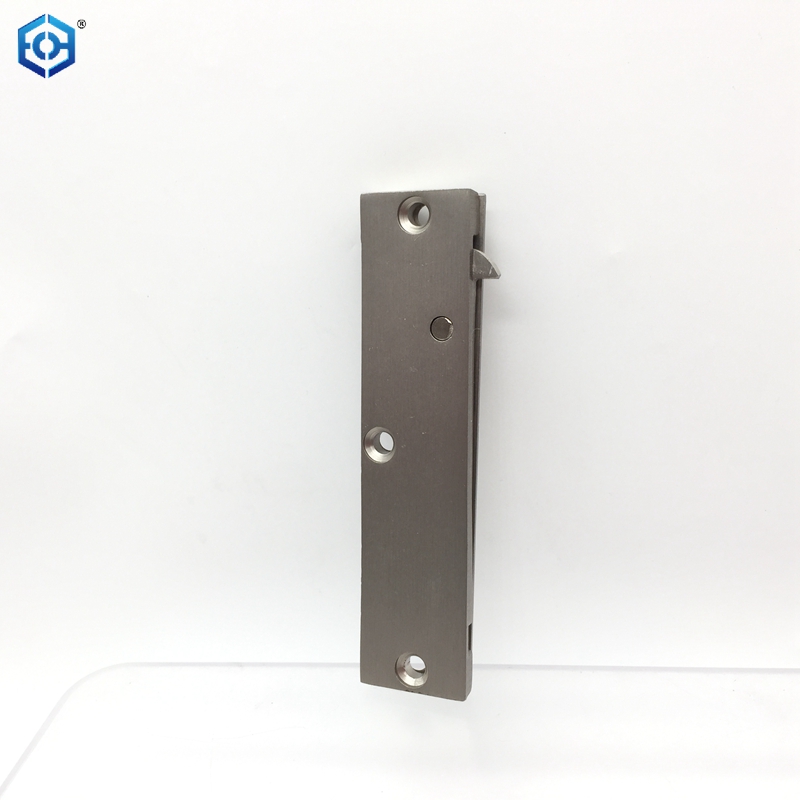 Tirador de borde de puerta corrediza con borde de cuchillo preciso de latón y níquel satinado