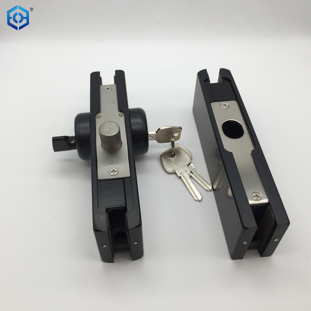 Accesorio de parche de bloqueo inferior de acero inoxidable para vidrio de 3/4"