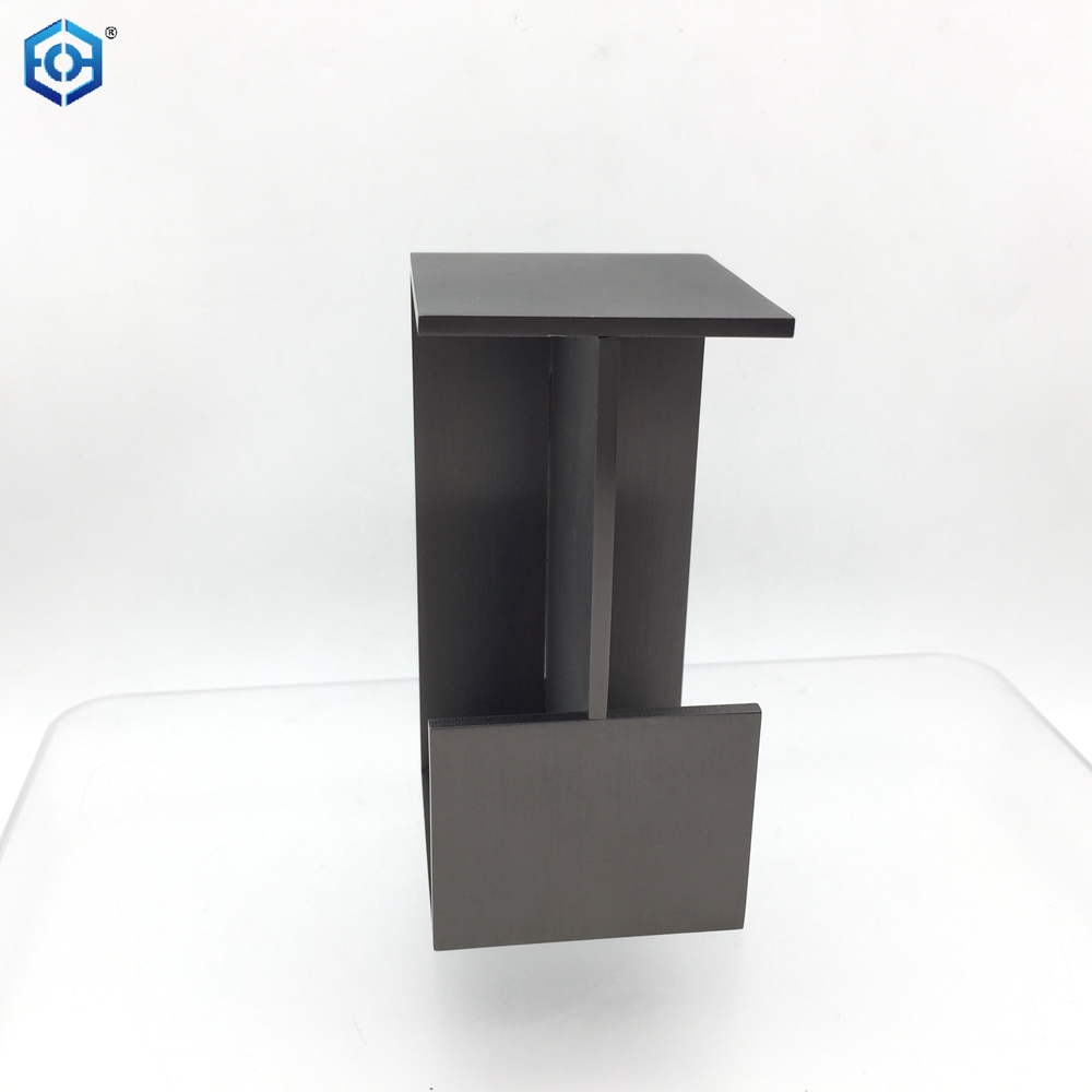 Tirador de puerta empotrada de acero inoxidable negro arma deslizante y manija de puerta empotrada