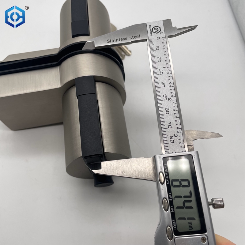 bloqueo de la perilla de la puerta de vidrio