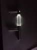 Manija de puerta de vidrio LED de acero inoxidable