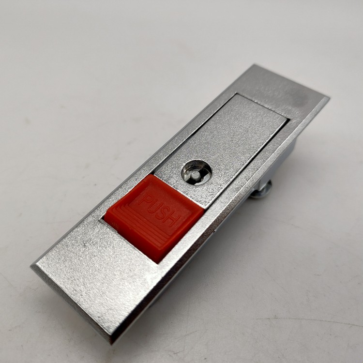 Cerradura de panel de botón pulsador de maquinaria de manija de puerta de leva de caja eléctrica de gabinete