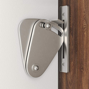 Pestillo de puerta corredera de 90 grados con hebilla de ángulo recto -  Pestillo de privacidad para puerta corredera de granero y cerradura de leva