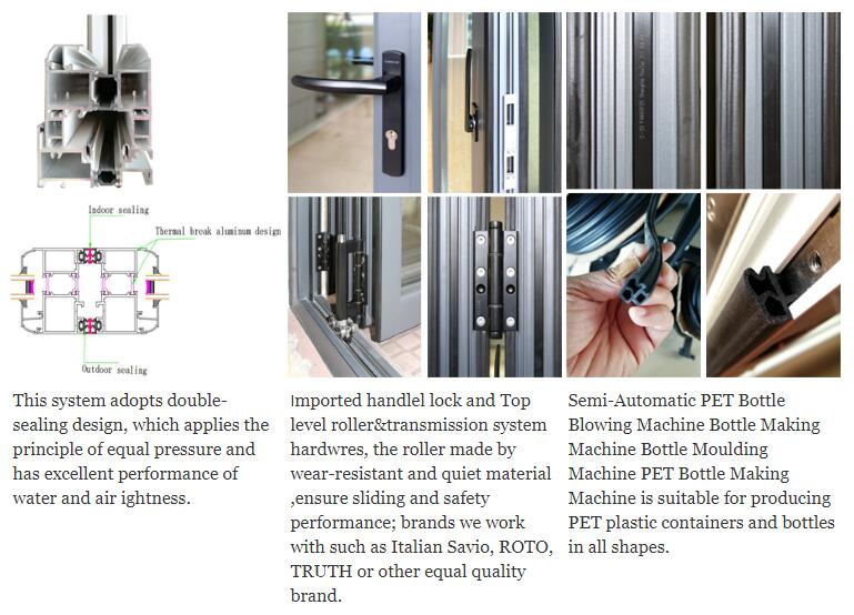 Puertas internas de vidrio bifold