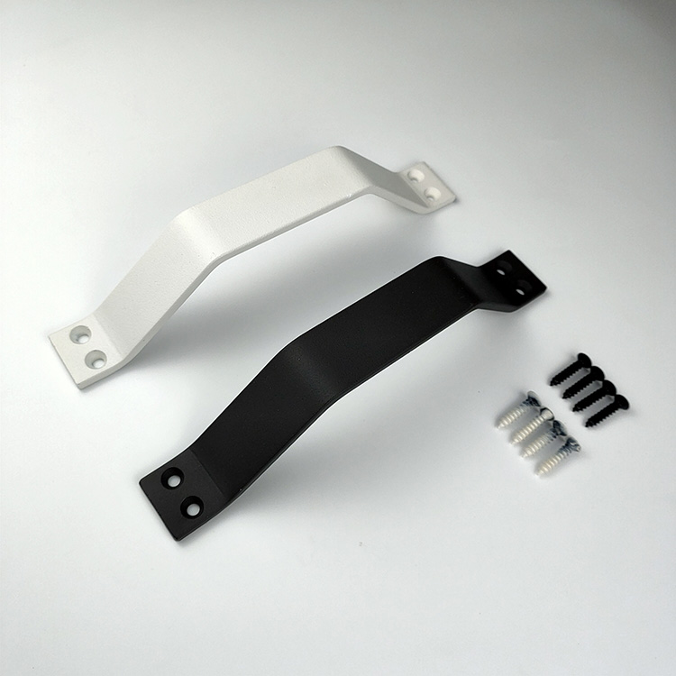 manijas de puerta de granero n&iacute;quel cepillado