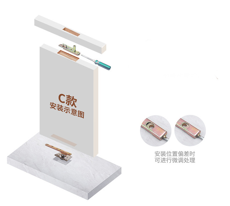 bisagra de pivote inferior