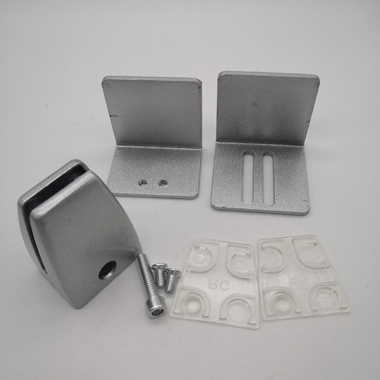 Abrazaderas para soporte de protecci&oacute;n de panel de escritorio transparente