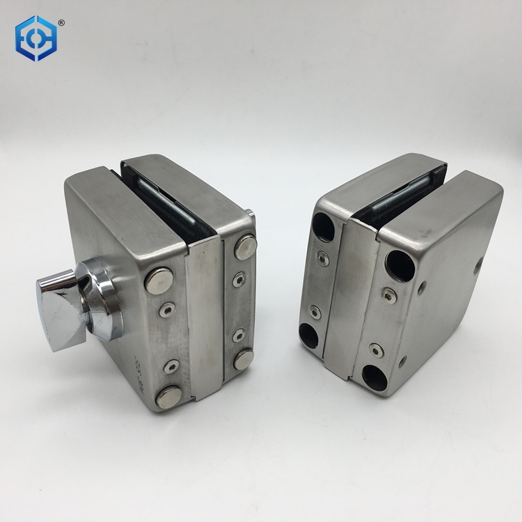 cerradura de puerta de vidrio sin marco