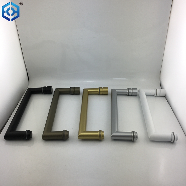 manijas de puerta de vidrio sin marco