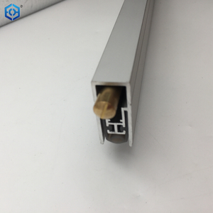 Sello inferior de puerta automático de aluminio montado en superficie, 36" de largo, sello debajo de la puerta con doble sello de neopreno 