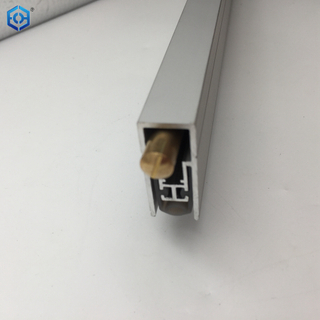 Sello inferior de puerta automático de aluminio montado en superficie, 36" de largo, sello debajo de la puerta con doble sello de neopreno 