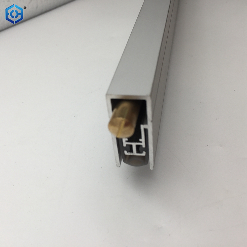 Sello inferior de puerta automático de aluminio montado en superficie, 36" de largo, sello debajo de la puerta con doble sello de neopreno 