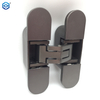 Bisagra de puerta oculta gris de acero inoxidable con cierre suave ajustable 3D moderna para puertas de madera Capacidad de 100 kg Ángulo de apertura de 180 2 mm